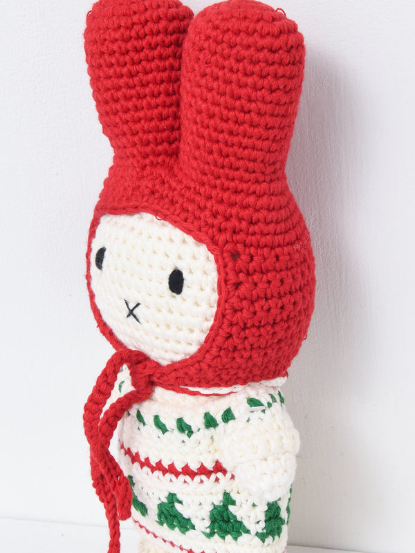 Miffy handmade and her christmas dress red hat